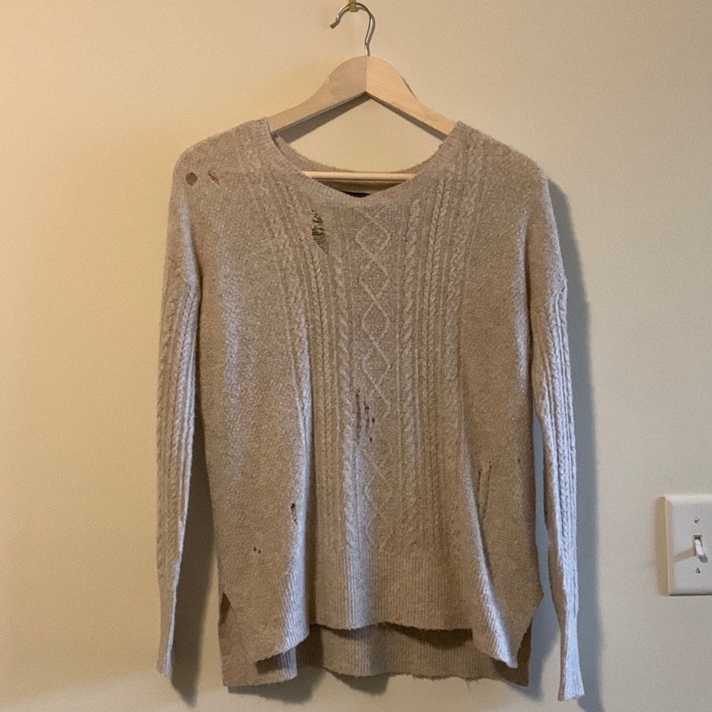 AEO Distressed Sweater